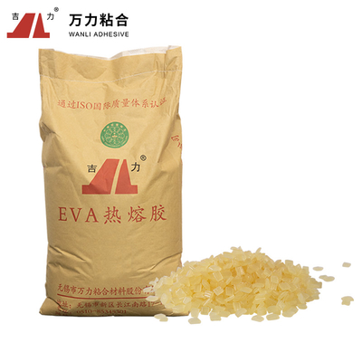 กาวร้อนละลายแข็งสีเหลือง EVA กาวอุณหภูมิสูงเป็นขุย EVA-C-22