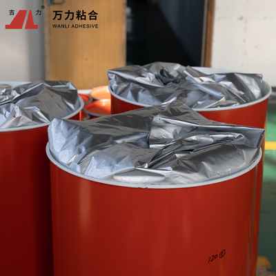 กาวร้อนละลายเคลือบแบนสีเหลืองอ่อน 4000 Cps Solid PUR PUR-2580