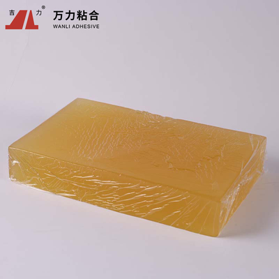 กาวไวต่อแรงกดละลายสีเหลืองแข็ง TPR PSA Adhesive TPR-6559S